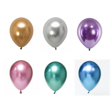 Load image into Gallery viewer, Chrome Metallic Balloons - Size 12" (5s)