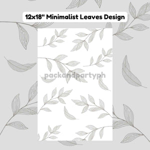 12x18" Tissue Wrapper - Minimalist Leaves