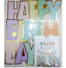 Load image into Gallery viewer, Birthday Letter Banner - Pastel
