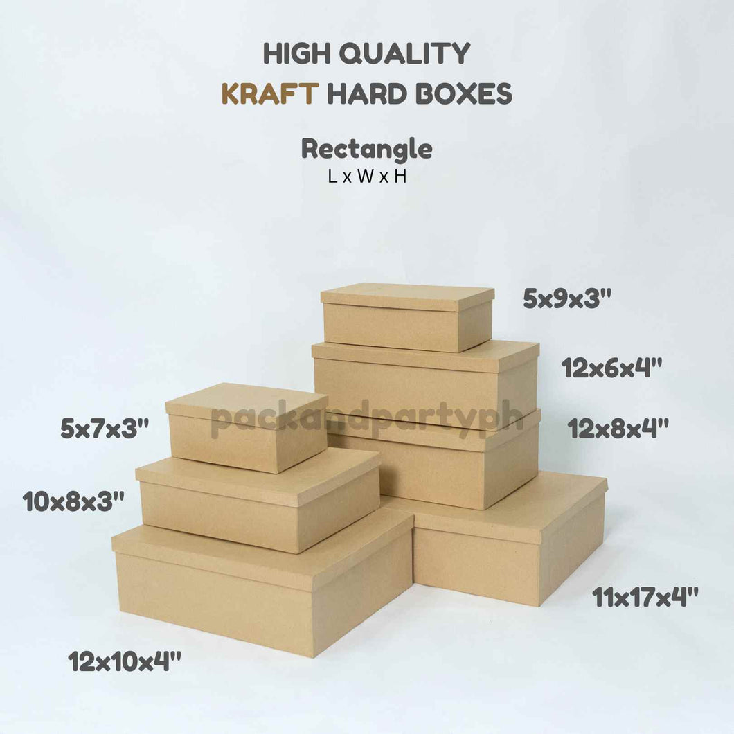 Rectangular Kraft Hard Boxes