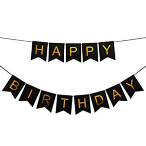 Large Birthday Banner - Black