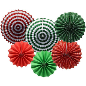 Party Fan Multicolor (Red/Green)