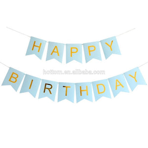 Large Birthday Banner - Blue