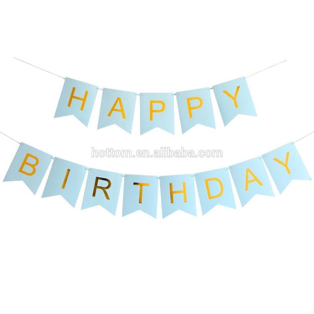 Large Birthday Banner - Blue