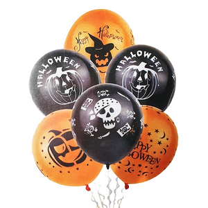 6 in 1 - Asstd Halloween Balloons