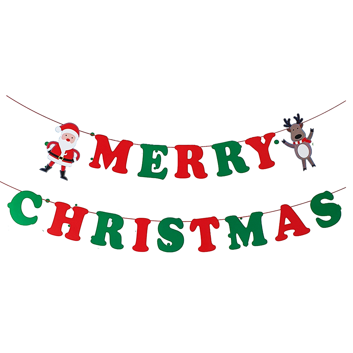 Merry Christmas Banner (Letter) – Pack and Party