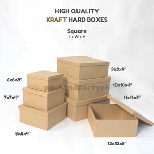 Square Kraft Hard Boxes