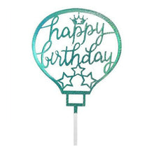 Load image into Gallery viewer, Acrylic Cake Topper - HBD Balloon
