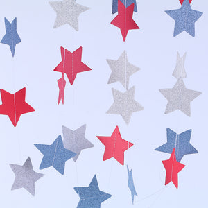 Bunting - Starry Night (Red and Blue)