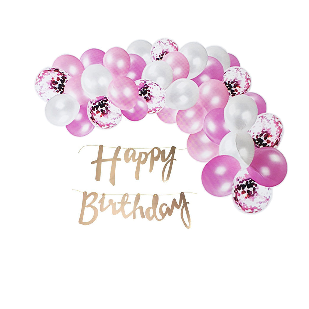 Balloon Garland - Pretty in Pink