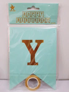 Medium Birthday Banner - Mint