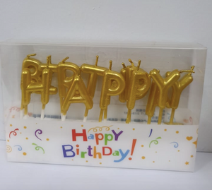 Letter Candle Gold