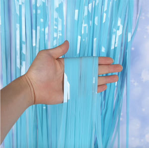 Foil Curtain Blue (Pastel)