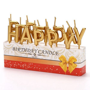 Letter Candle Gold