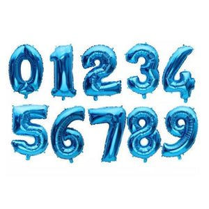 15" Foil Number - Blue