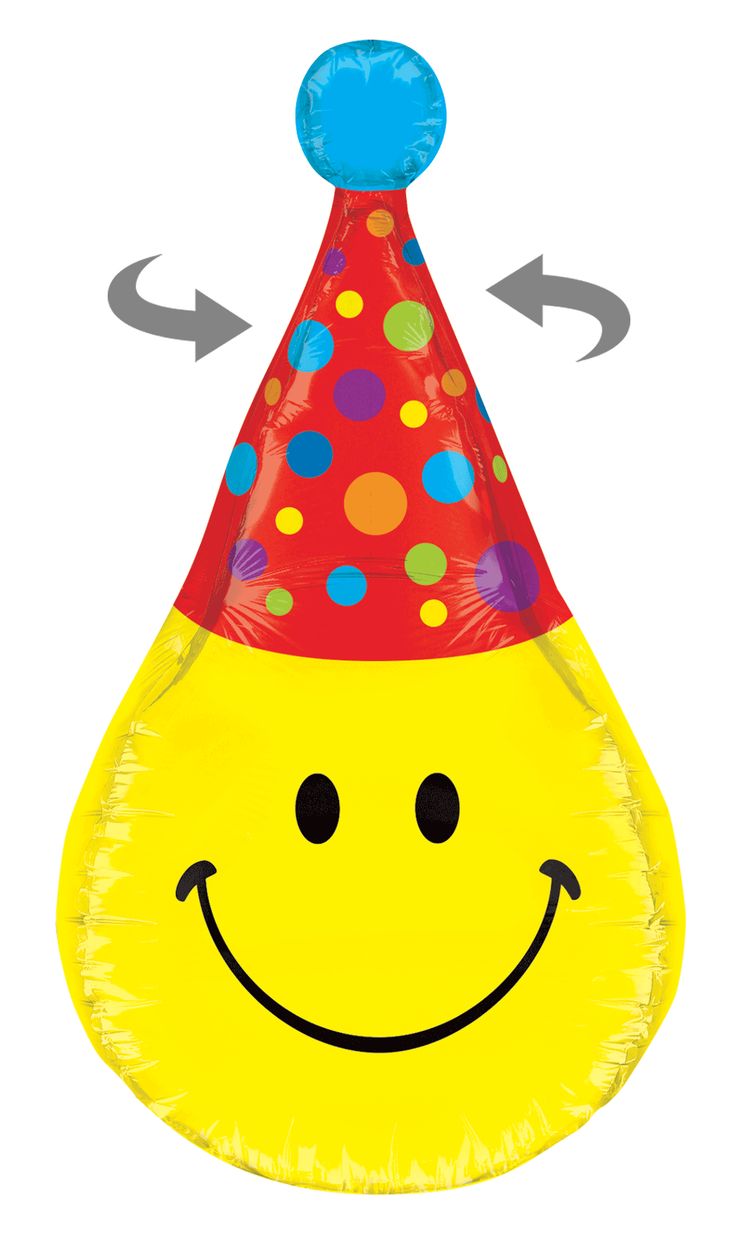 Jumbo Smiley Party Hat Balloon