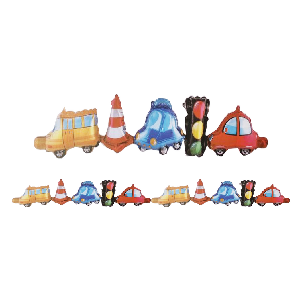 Cars and Traffic Garland Balloon