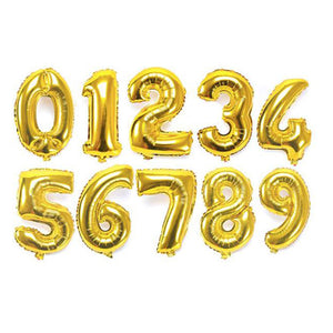 15" Foil Number - Gold