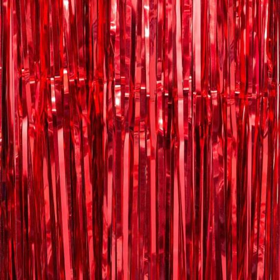 Foil Curtain Red