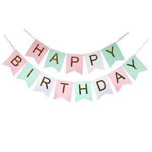 Large Birthday Banner - Pastel