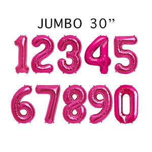 30" Foil Number - Pink