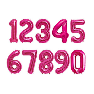 15" Foil Number - Pink