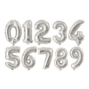 15" Foil Number - Silver